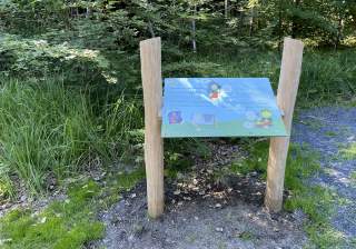 Infotafel der Firma Rudolf Spielplatz, Spielplatzbauer, Spielplatzhersteller, Spielplatzgeräte, Schweiz
