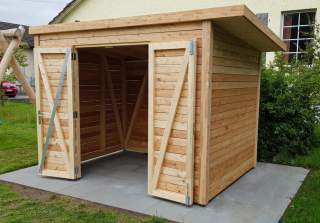 Gartenhaus der Firma Rudolf Spielplatz, Spielplatzbauer, Spielplatzhersteller, Spielplatzgeräte, Schweiz