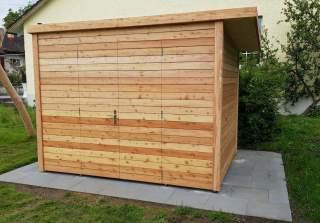 Gartenhaus der Firma Rudolf Spielplatz, Spielplatzbauer, Spielplatzhersteller, Spielplatzgeräte, Schweiz