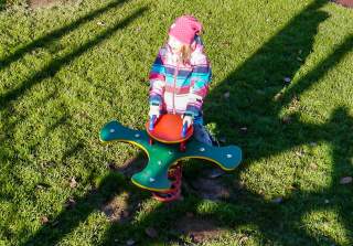 Federtier Kleeblatt der Firma Rudolf Spielplatz, Spielplatzbauer, Spielplatzhersteller, Spielplatzgeräte, Schweiz