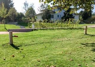 Slackline der Firma Rudolf Spielplatz, Spielplatzbauer, Spielplatzhersteller, Spielplatzgeräte, Schweiz